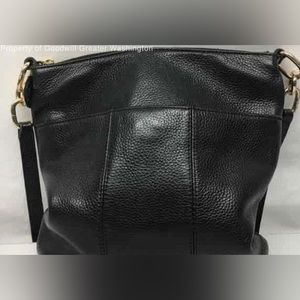 Tommy Hilfiger Black Leather Crossbody Purse